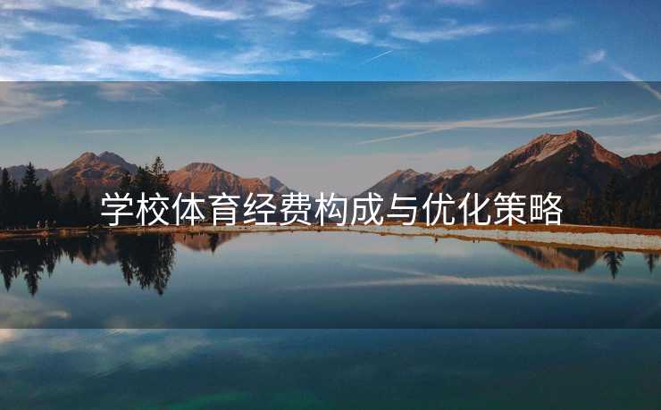 学校体育经费构成与优化策略